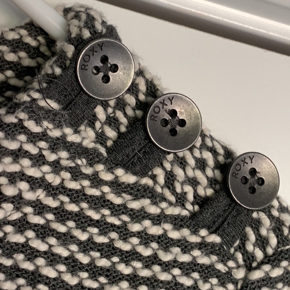 ROXY Marled Gray KNIT Pullover SWEATER - Picture 3 of 12